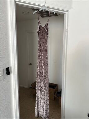 VELVET LONG DRESS